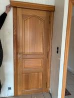 Mooie massief eiken deur in heel goede staat, Doe-het-zelf en Bouw, Deuren en Vliegenramen, Ophalen, Minder dan 80 cm, Binnendeur