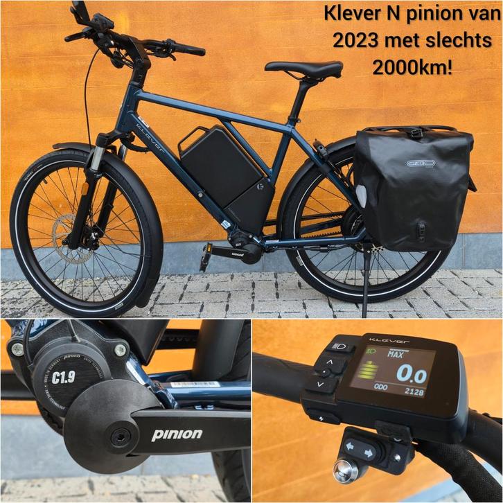 Klever N Pinion M 1200Wh Magic Blue 2023 speedpedelec, Fietsen en Brommers, Elektrische fietsen, Zo goed als nieuw, 47 tot 51 cm