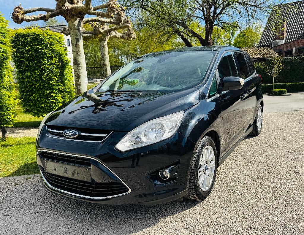 MOOIE FORD GRAND C-MAX 1.0 ECOBOOST TITANIUM GEKEURD, Voorwielaandrijving, Euro 5, Parkeersensor, Zwart