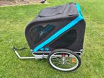 Opplooibare hondenfietskar, Fietsen en Brommers, Fietsaccessoires | Aanhangwagens en Karren, Ophalen, Gebruikt, Opvouwbaar, 20 tot 40 kg