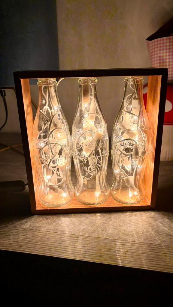 Lampe artisanale Vintage Coca-Cola, Antiquités & Art, Art | Peinture | Abstraite, Enlèvement