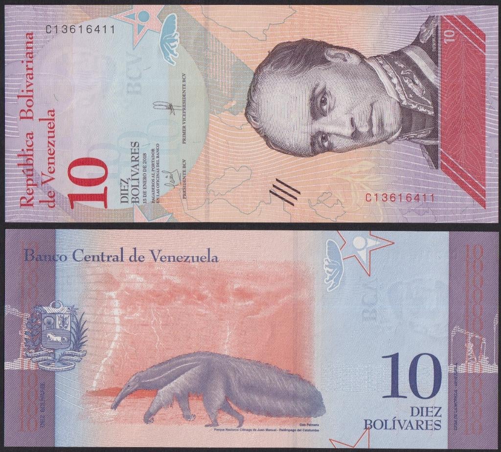 Venezuela 10 Bolivares, Ophalen of Verzenden, Zuid-Amerika, Los biljet