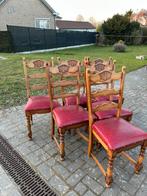 Ensemble de 6 chaises de salle à manger vintage, Antiquités & Art, Enlèvement