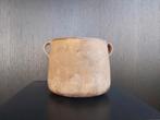 Mooie oude franse aardewerken kruik / grespot met oren, Enlèvement ou Envoi