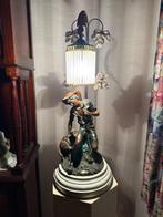 Lampe statuaire italienne vintage avec figure en bronze, Antiquités & Art, Enlèvement, Bronze
