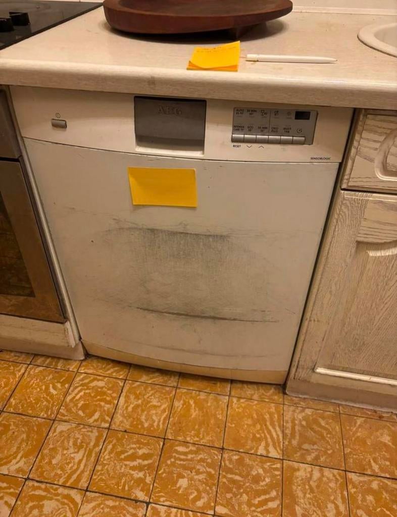 Lave vaiselle semi-encastrable AEG, Electroménager, Enlèvement, Comme neuf