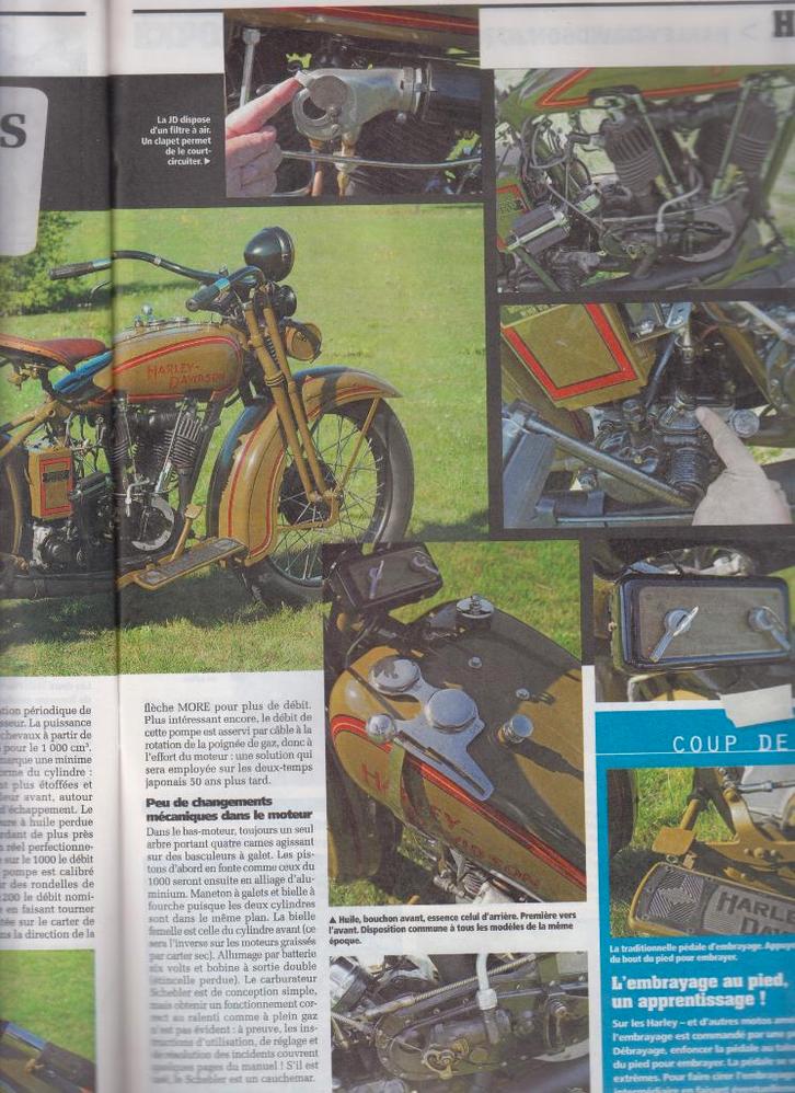 Moto 1929 Harley Davidson 1200 JD collection, Livres, Motos, Utilisé, Envoi