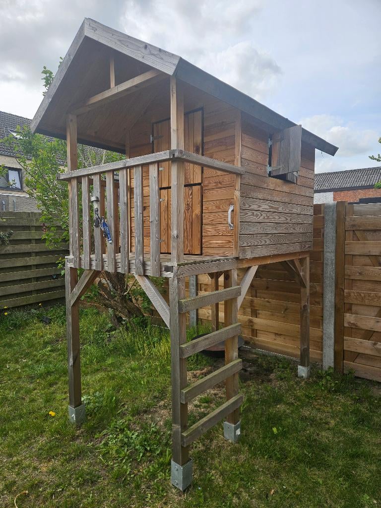 Speelhuis voor buiten in prima staat, Ophalen, Gebruikt, Hout