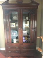 ANTIEK mahonie kast vitrinekast servieskast Engelse wardrobe, Antiek en Kunst, Ophalen