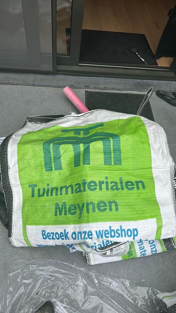 5 bigbags van 1,5 m3, Tuin en Terras, Zand, Ophalen, Zo goed als nieuw