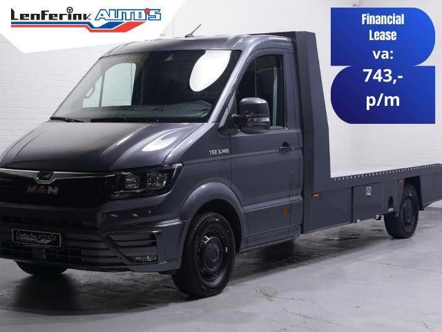 MAN TGE 2.0 TDI 140 pk Autotransporter Airco, Luchtvering Ap, Auto's, Bestelwagens en Lichte vracht, Bedrijf, ABS, Airconditioning