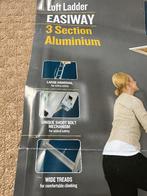 Aluminium zoldertrap, Ophalen, Zo goed als nieuw, Ladder, Opvouwbaar of Inschuifbaar