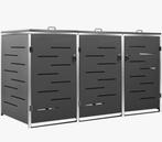 vidaXL driedubbele container - vuilnisbakken van gegalvanise, Minder dan 250 cm, Overige typen, Nieuw, Ophalen of Verzenden