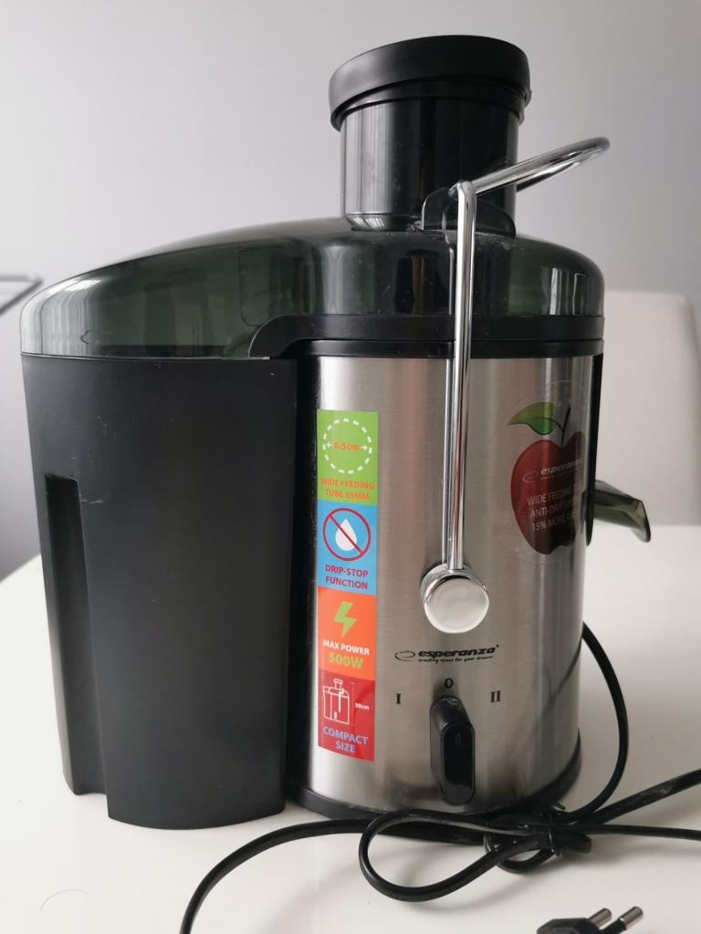 Sapcentrifuge Esperanza – Nieuw – 500W, Elektronische apparatuur, Juicers, Sapcentrifuge, Ophalen