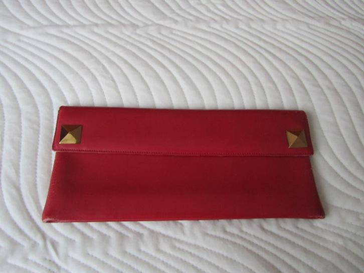 DELVAUX vintage rood tasje met logo, Handtassen en Accessoires, Tassen | Damestassen, Rood, Verzenden