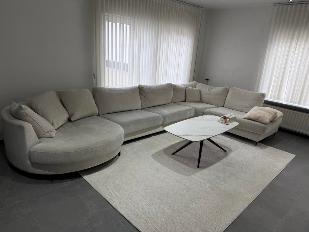 Zetel, Maison & Meubles, Ameublement | Revêtements de sol, Crème, 10 à 25 m², Enlèvement, Utilisé