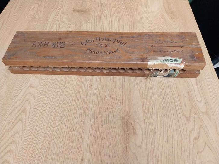 oude  houten sigaren houder mal retro, Verzamelen, Retro, Overige typen, Ophalen of Verzenden