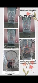 Grote papegaaien of parkieten vogelkooi, Dieren en Toebehoren, Ophalen, Gebruikt, Aluminium, Vogelkooi