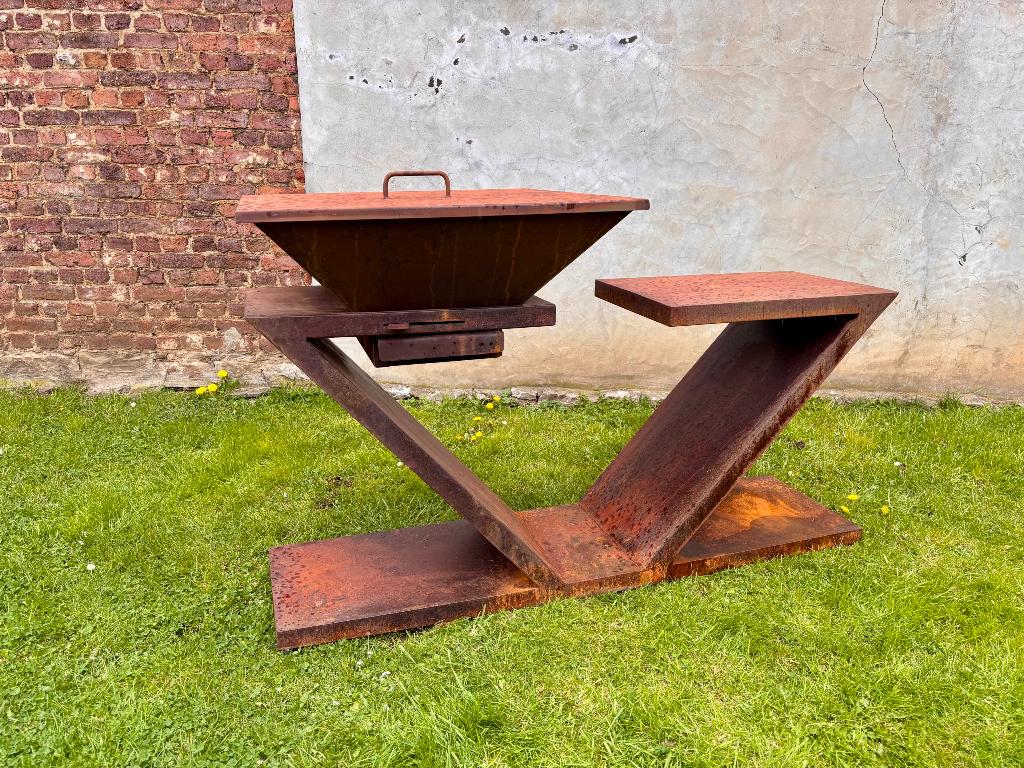 Brasero, Jardin & Terrasse, Barbecues au charbon de bois, Enlèvement ou Envoi, Comme neuf, Autre marque, Avec accessoires