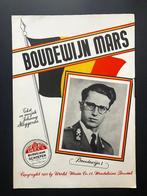 "Boudewijn Mars" 1951 troonsbestijging Koning Boudewijn BXL, Verzamelen, Ophalen