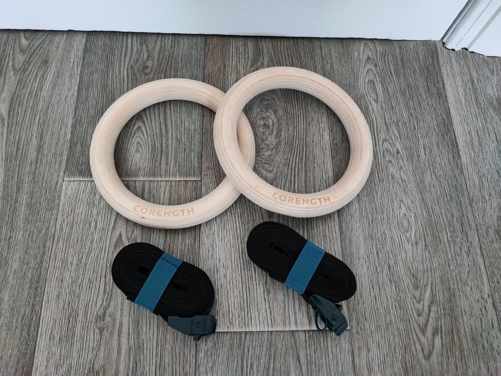 Anneaux Crosstraining Domyos (comme neuf!), Sports & Fitness, Gymnastique, Utilisé, Matériel, Enlèvement ou Envoi