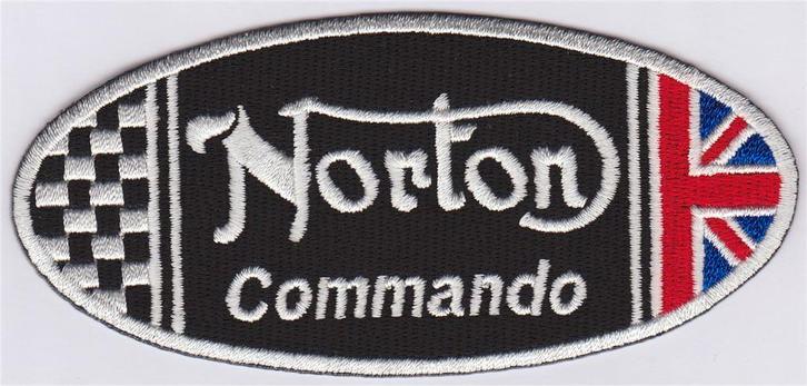 Norton Commando stoffen opstrijk patch embleem #6, Motoren, Accessoires | Overige, Nieuw, Verzenden