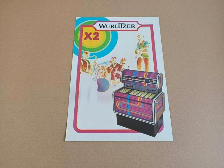 Flyer: Wurlitzer X2 (1980) jukebox, Collections, Machines | Jukebox, Wurlitzer, Envoi