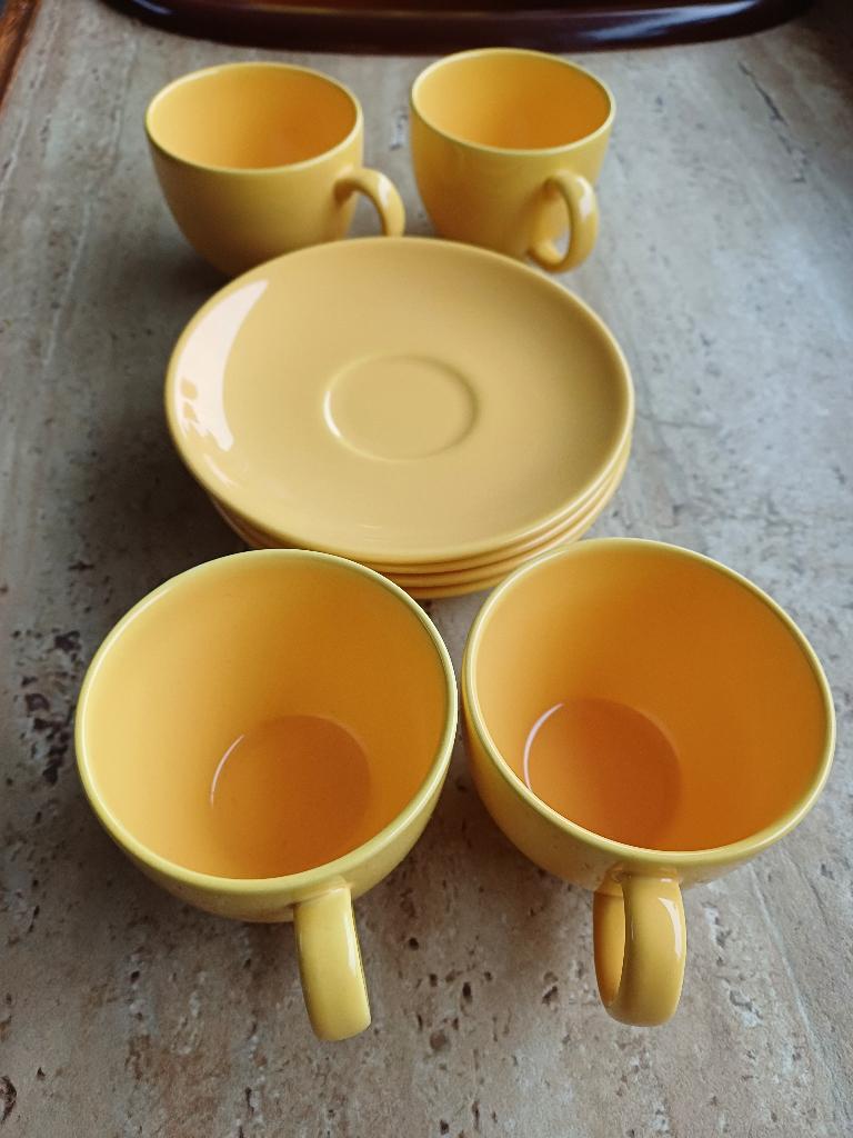 koffiekopjes en schoteltjes, Ophalen, Keramiek, Nieuw, Effen