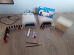 Gelish CND diverse kleuren, top en basis, 2 lampen + acc, Ophalen, Accessoires