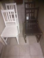 Chaise ikea utilisé 2 noire et 2 blanc, Enfants & Bébés, Enlèvement, Comme neuf, Chaise(s)