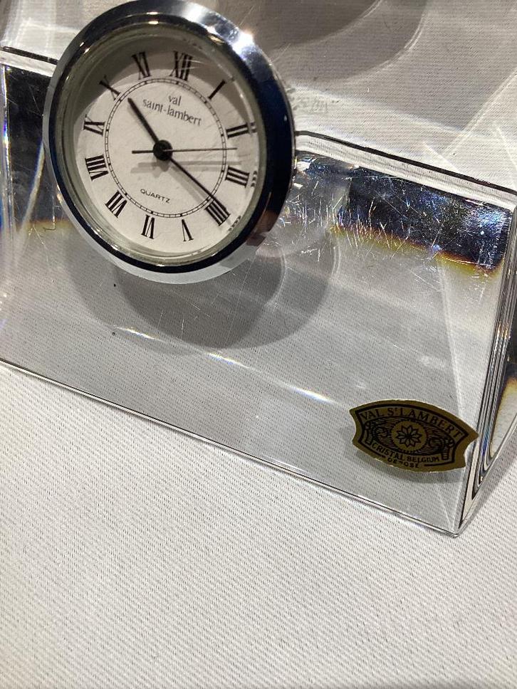 Horloge Val Saint Lambert. VSL007/AE., Antiek en Kunst, Antiek | Glaswerk en Kristal, Ophalen