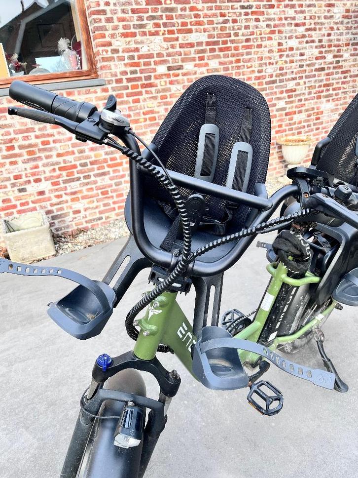 Qibbel Air fietsstoeltje, Vélos & Vélomoteurs, Accessoires vélo | Sièges de vélo, Comme neuf, Siège avant, 0 à 18 kg, Repose-pieds