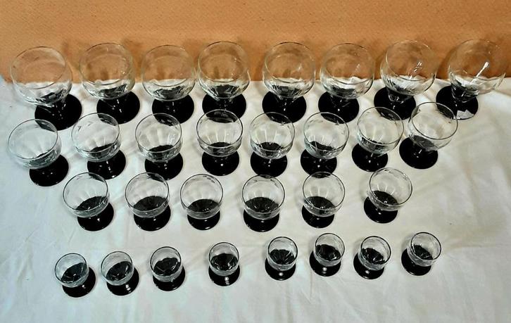 Vaisselle en verre Art Déco 30 pièces, Antiquités & Art, Antiquités | Verre & Cristal, Enlèvement