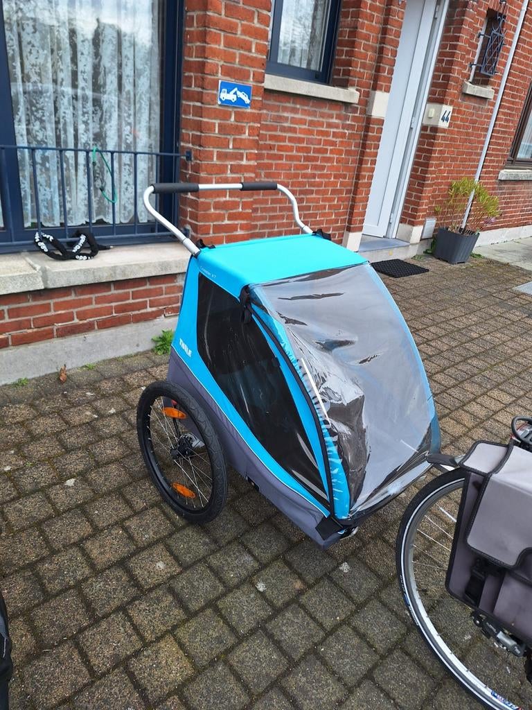 Thule fietskar voor 2 kindjes, Fietsen en Brommers, Ophalen