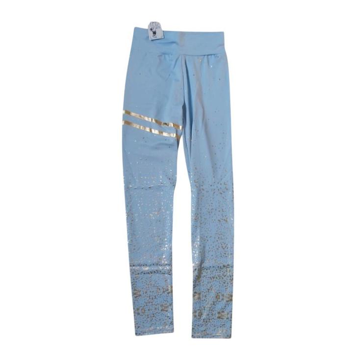 Legging Holala bleu clair doré S/M, Vêtements | Femmes, Leggings, Collants & Bodies, Neuf, Legging, Taille 36/38 (S), Bleu, Envoi