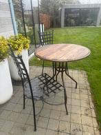 Bistroset met 2 stoelen, Tuin en Terras, Ophalen, Gebruikt