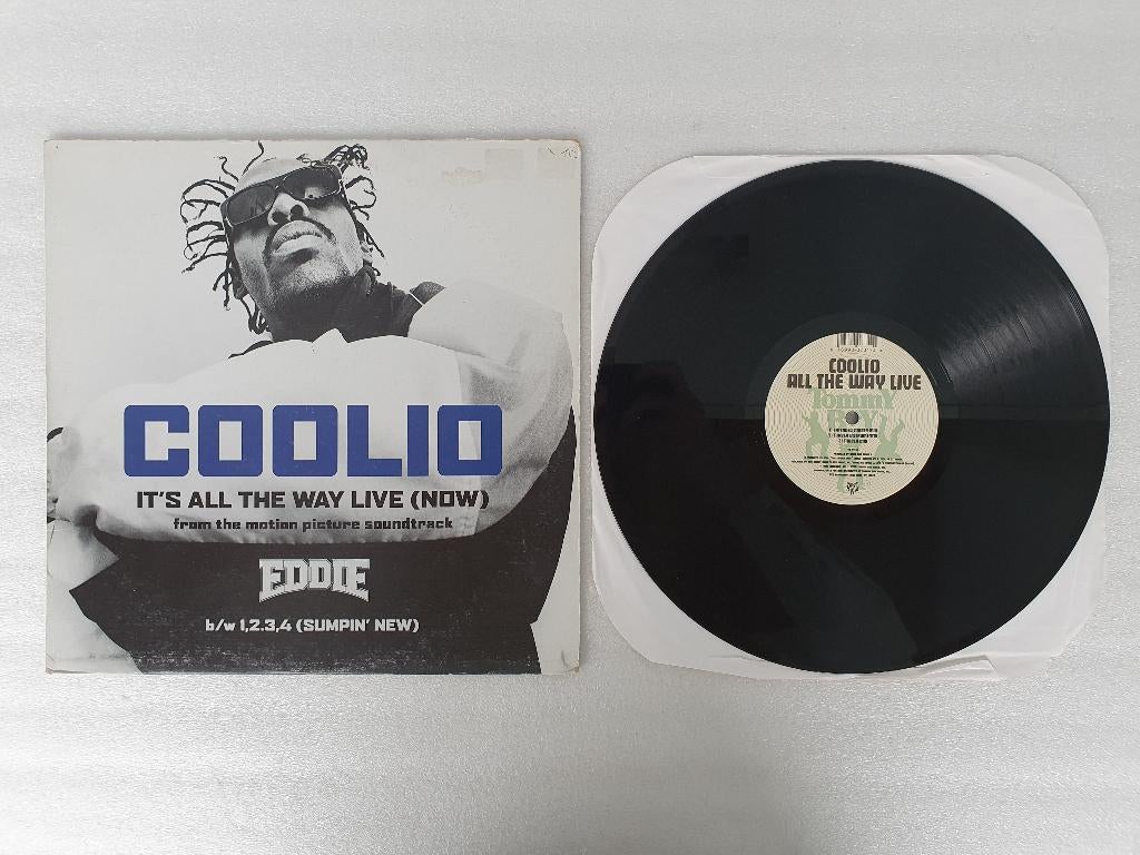 LP Coolio - It's All the Way Live (Now), CD & DVD, Vinyles Singles, Enlèvement ou Envoi, Utilisé, Hip-hop et Rap, Maxi single