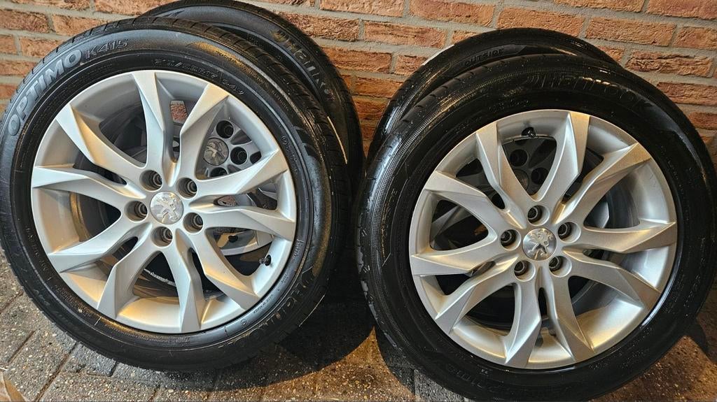 Set d'été Peugeot 508 17 pouces 5x108 Hankook 215-55R17 4-7m, Autos : Pièces & Accessoires, Enlèvement, Volvo
