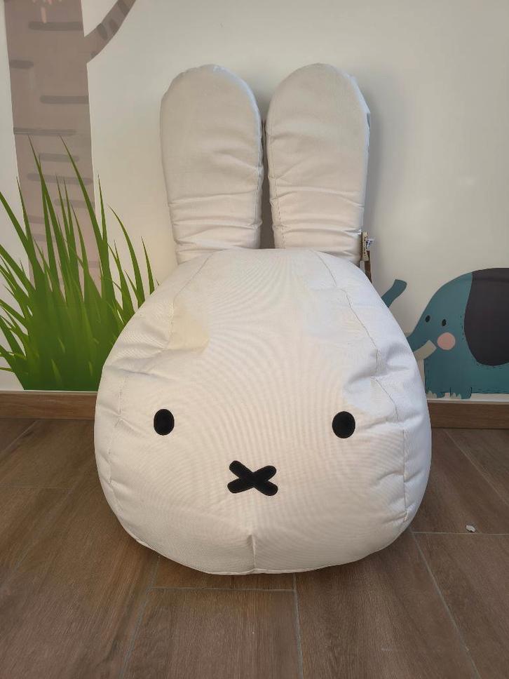 Nijntje zitzak, Huis en Inrichting, Zitzakken, Zo goed als nieuw, Zitzak, Wit, Ophalen