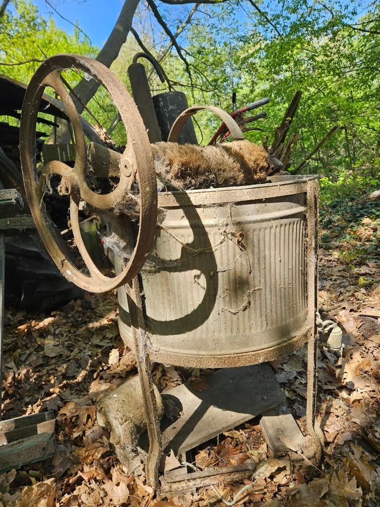 Ancien tambour à linge, Enlèvement