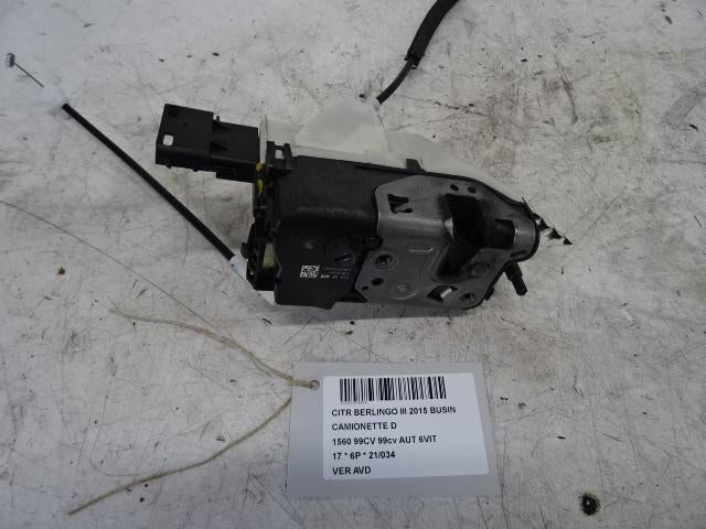 SERRURE DE PORTE AVANT DROITE Citroën Berlingo, Utilisé, Droite, Citroën