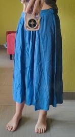 Bel&Bo blauwe doorknooprok, Kleding | Dames, Ophalen, Blauw, Zo goed als nieuw, Onder de knie