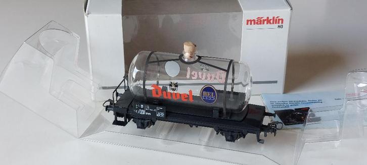 SNCB/NMBS MARKLIN BEGIAN BEER WAGON CITERNE DUVEL *HO*AC, Hobby & Loisirs créatifs, Trains miniatures | HO, Neuf, Wagon, Märklin
