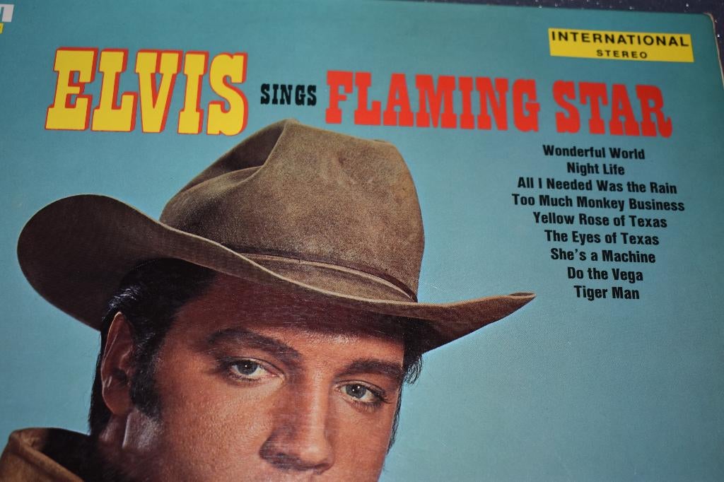 LP van ELVIS PRESLEY :  "Flaming Star" uit 1968, Ophalen, Zo goed als nieuw, Overige formaten, Pop
