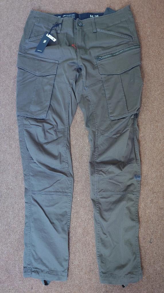 G-Star Rovic Zip 3D Regular Tapered Pants voor heren, groen (Ensis Green D02190-d387-6057), 34W x 32L