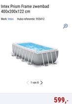 Intex zwembad 4m op 2mdiepte 122 nog nieuwe 1 maal gebruikt, Tuin en Terras, Ophalen, Zo goed als nieuw