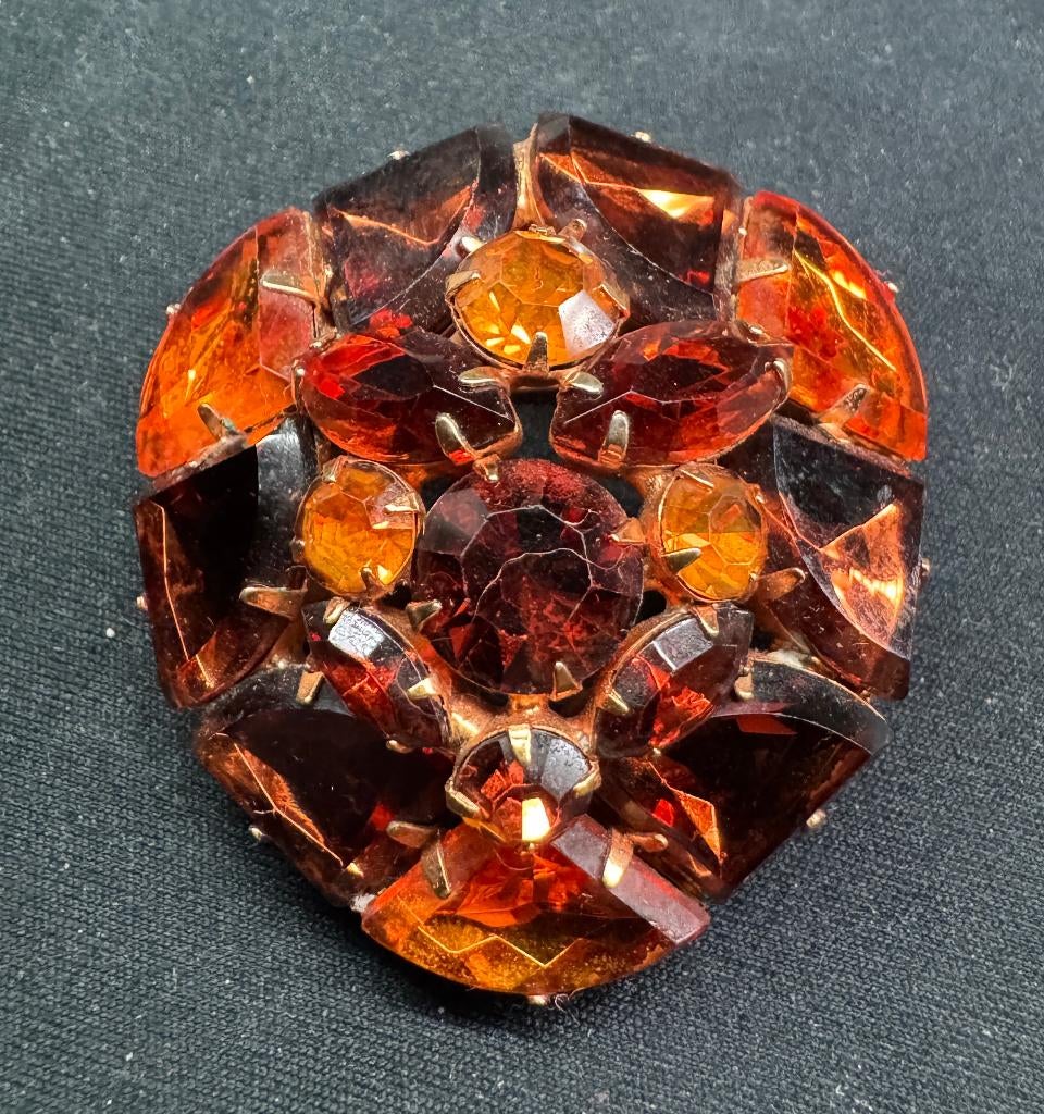 Bijoux de Fantaisie - Broche Vintage Années 1960, Bijoux, Sacs & Beauté, Bijoux anciens, Enlèvement ou Envoi, Autres matériaux