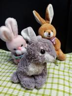 Lot de 3 peluches lapin, Ophalen of Verzenden, Gebruikt