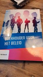 Boek boekhouden voor het beleid - Van Liedekerke Christine, Autres niveaux, Comme neuf, Enlèvement, Autres matières