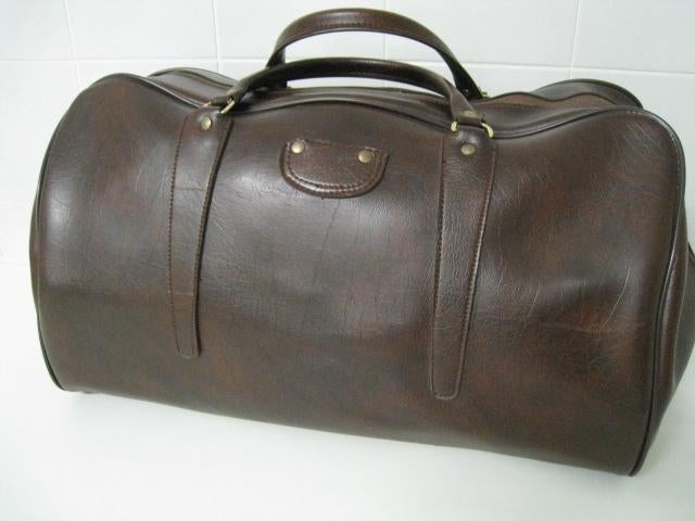 Lederen reistas, bruin, perfekte staat, Handtassen en Accessoires, Tassen | Reistassen en Weekendtassen, Bruin, Ophalen